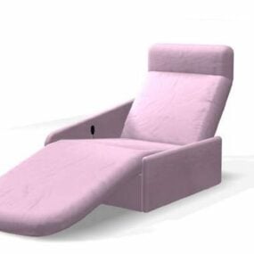 3д модель регулируемого массажного кресла с откидной спинкой