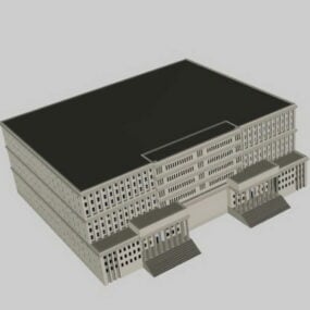 Modelo 3d do edifício administrativo