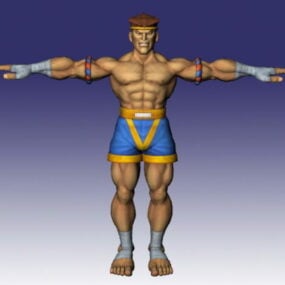 Model 3D wojownika Muay Thai Adon