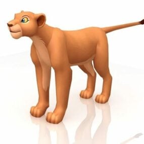 3д модель взрослого персонажа Налы Короля Льва