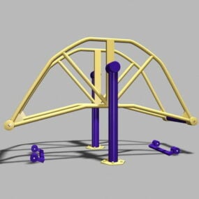 Adult Outdoor Playground Equipment 3d model