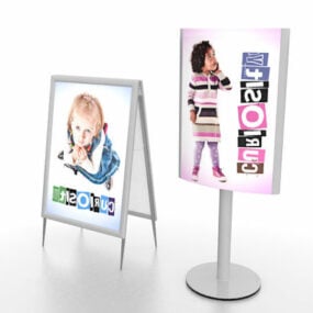 Reklame Display Stands 3d-modell
