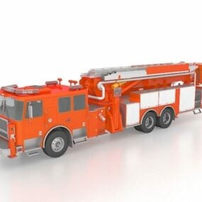 Fire Truck Aerial Apparatus 3d model