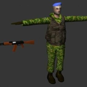 3d модель персонажа повітряно-десантних військ