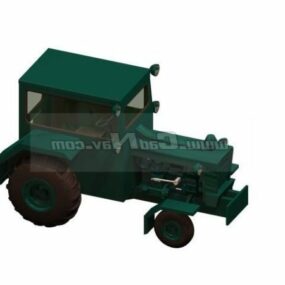 3д модель деревенского трактора