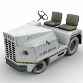 空港手荷物牽引トラクター3Dモデル