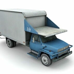 דגם 3D של משאית קייטרינג לנמל תעופה
