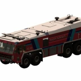 空港消火栓トラック 3Dモデル