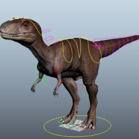 艾伯塔龙恐龙钻机3d模型