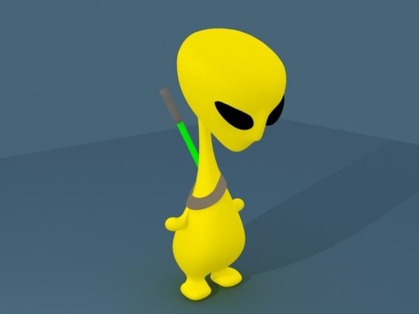 Personaje de dibujos animados Alien Jark