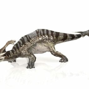 דגם 3D של חיית דינוזאור חייזר