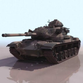 America M60 Main Battle Tank 3d model