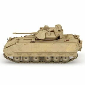 Model 3d Tank Tempur Usa Bradley