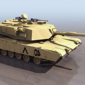 अमेरिकी एम1 अब्राम्स मुख्य युद्धक टैंक 3डी मॉडल