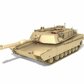 यूएसए एम1 अब्राम्स टैंक 3डी मॉडल