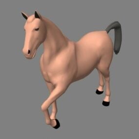 نموذج حيوان حصان الربع الأمريكي ثلاثي الأبعاد