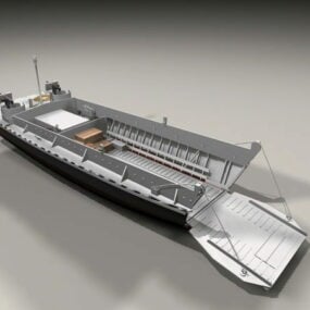 3д модель десантного корабля-амфибии