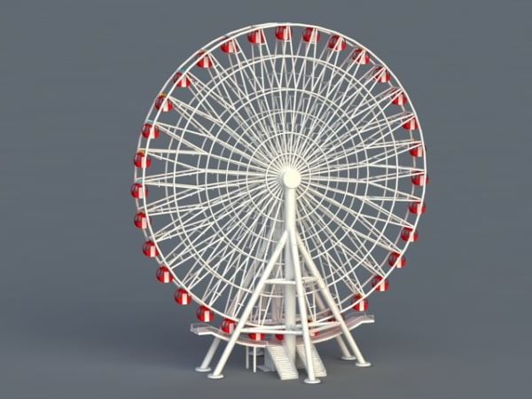 Parc d'attractions grande roue