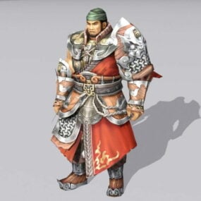 Ancient China Warrior 3d-modell