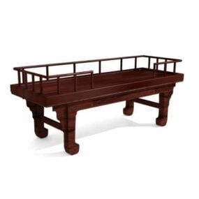 Ancient China Daybed 3d model