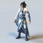 Uomo cinese antico dell'abbigliamento