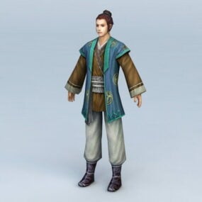 Ancient Chinese Common People 3d model
