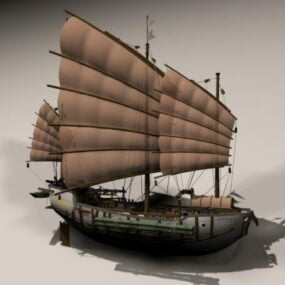 Ancient Chinese Junk 3d model