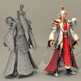 Model 3D starożytnego chińskiego księcia