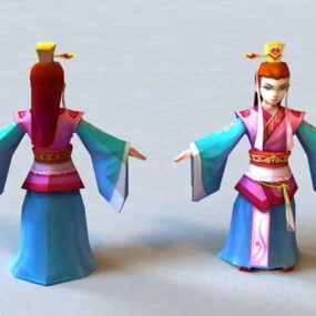 Model 3D starożytnego chińskiego chłopca księcia