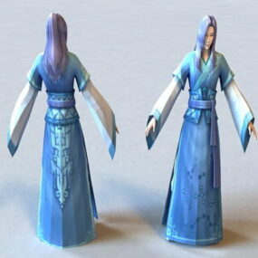 Ancient Chinese Scholar 3d model