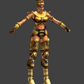 Ancient Egypt Female Rigged 3d model