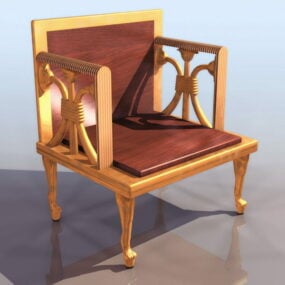 Eski Mısır Taht Sandalyesi 3D modeli