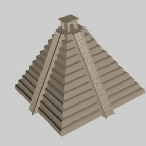 Ancient Mayan Temple 3d-modell