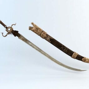 Oud Perzisch zwaard 3D-model