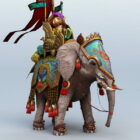 Elefante de guerra persa antiguo