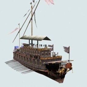 Ancient Pirate Ship 3d model
