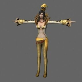 고대 판타지 소녀 3d 모델