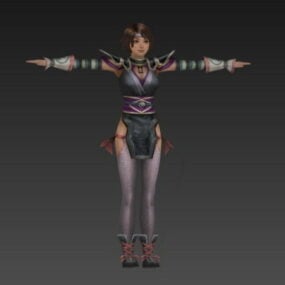 Ancient Warrior Girl 3d model
