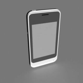 Mô hình 3d điện thoại thông minh Blackberry đen