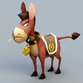 Angry Donkey 3d-modell