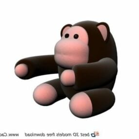 动物毛绒玩具猩猩 3d模型