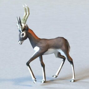 Animiertes Antilopen-3D-Modell