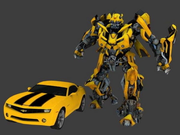 Animated Bumblebee Transform Free 3d Model - .Max, .Vray - Open3dModel