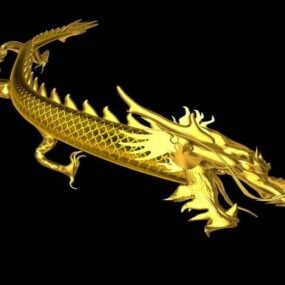 Animovaný 3D model čínského draka