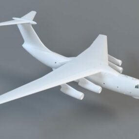 애니메이션 Il-76 전략적 수송기 3d 모델