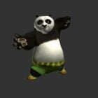 Animated Kung Fu Panda Po Character