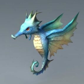 Animated Seahorse 3d model