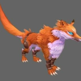 Animert Fox Character 3d-modell