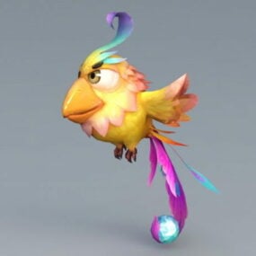 Anime Bird 3d-modell