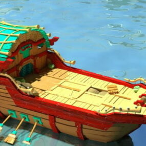 动漫船3d模型